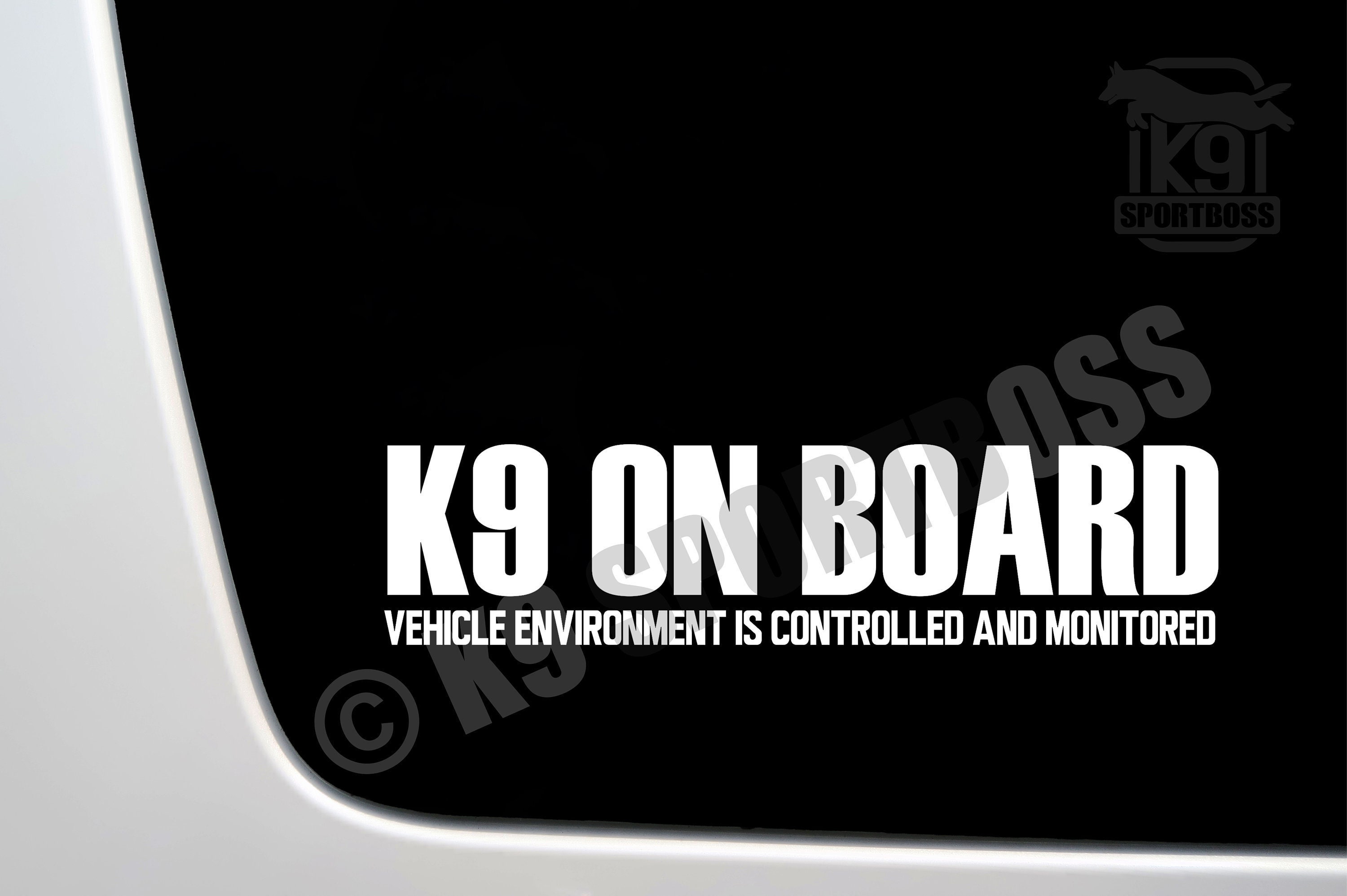 K9 on Board K9 Decal K9 on Board Decal Caution K9 Etsy UK