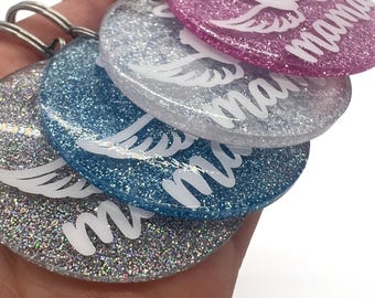 Angel Mama  Keychain – Angel Baby Remembrance, Stillborn, miscarriage
