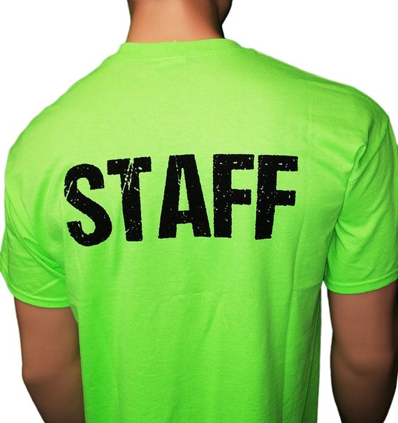 Neon green top t shirt back