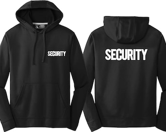 Security Hoodie New York City Pullover Screen Printed Unisex Graphic Hoodie NYC