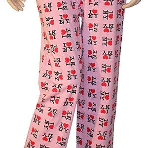 I Love NY Lounge Pants Pajama Bottoms New York Sleepwear imagen 3