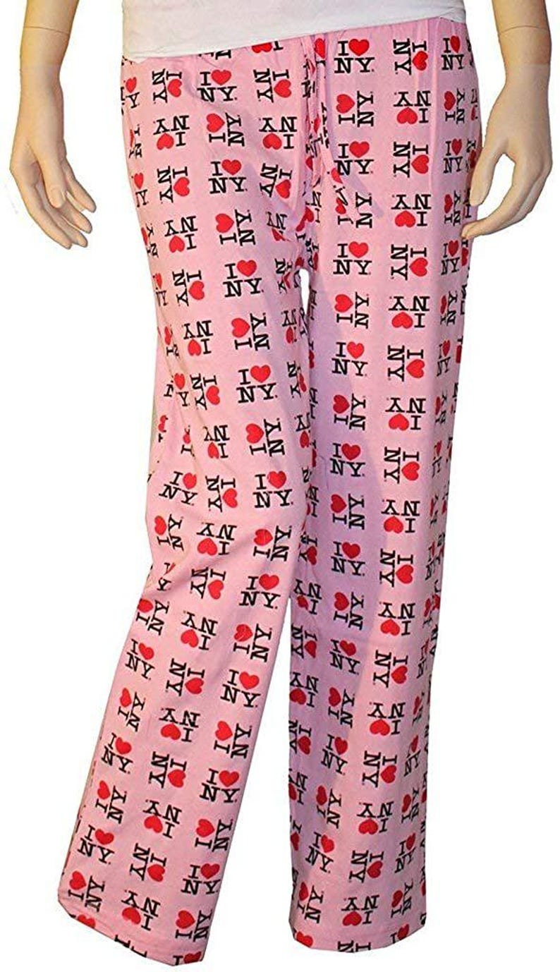 I Love NY Lounge Pants Pajama Bottoms New York Sleepwear imagen 3