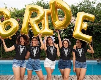 Personalized Bachelor Bachelorette Party T-Shirts: Custom Text or Your Own Design - Adult Mens Ladies All Colors - Fast Ship from NJ USA