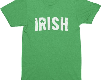 Shamrock T-Shirt St Patrick's Day Irish Pride Distressed Vintage Tee Ireland