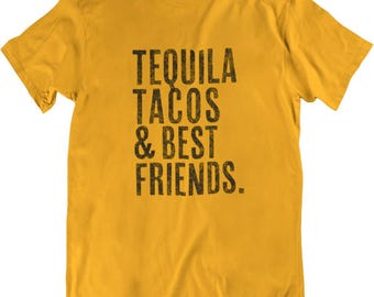 Cinco De Mayo T-Shirt Taco Y Tequila Funny Party Beer Drinking Tee Mexican