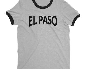 El Paso Texas Ringer Tee Retro Vintage Style Men's T-Shirt — NYC Factory
