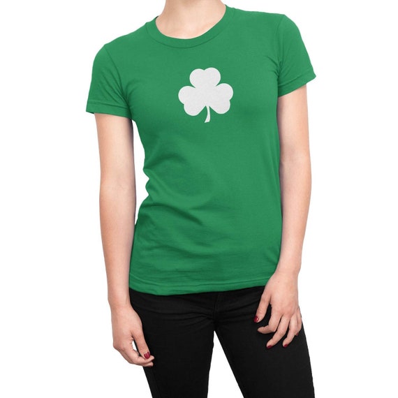 Screen Printed Ladies Shamrock T-shirt 