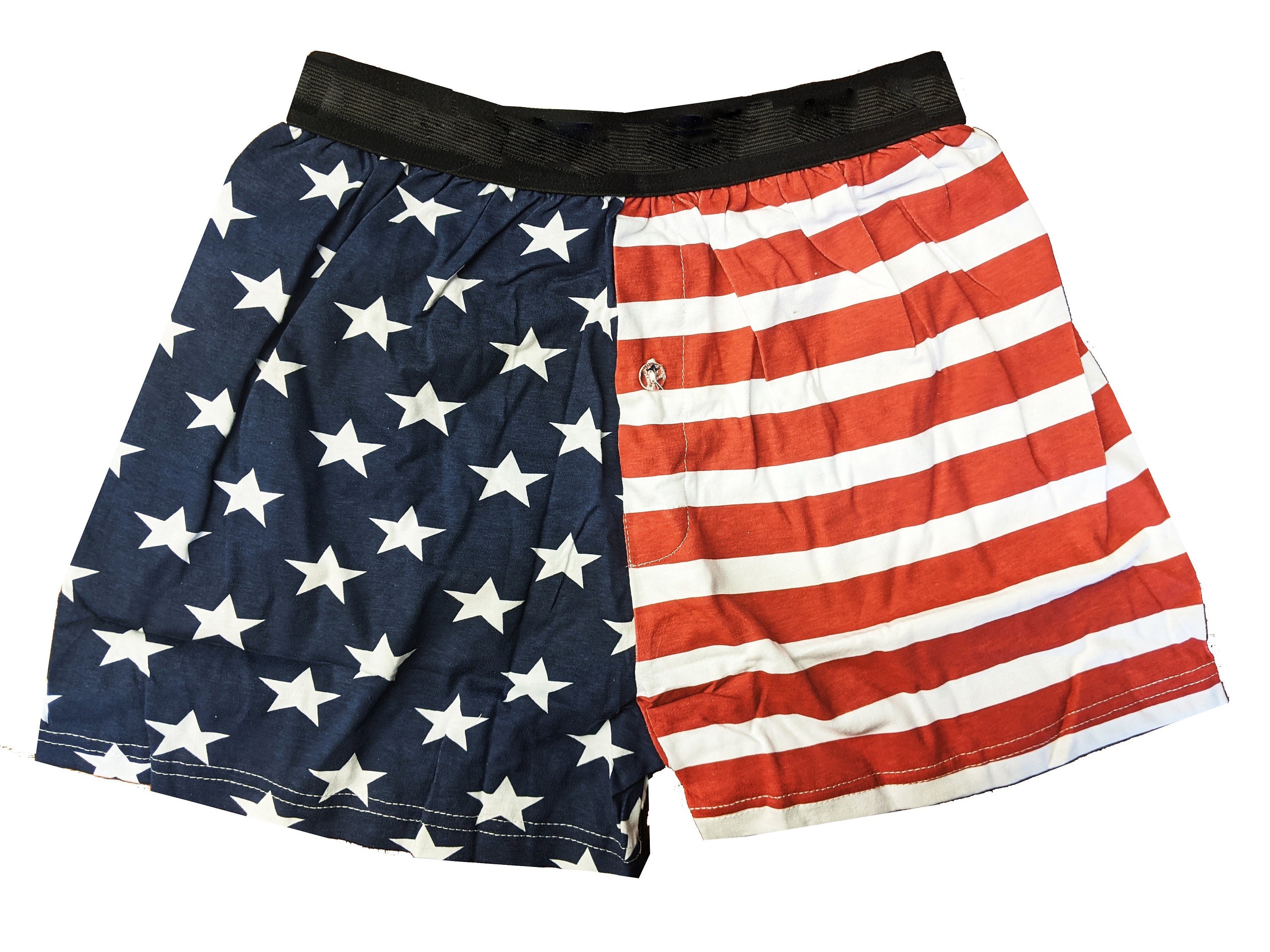 USA Flag Boxer Shorts Stars & Stripes American Adult Unisex Etsy