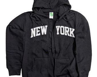 Akimbo Club “NY Noodle” New York Zip up Sweater Hoodie - Etsy