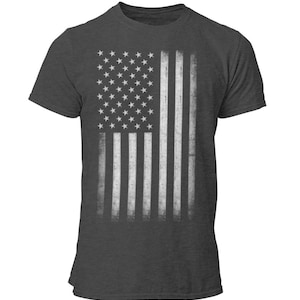 USA Flagge Retro leichtes T-Shirt Premium Soft Ringspun Bunt Bunt Indianer Vintage 4. Juli