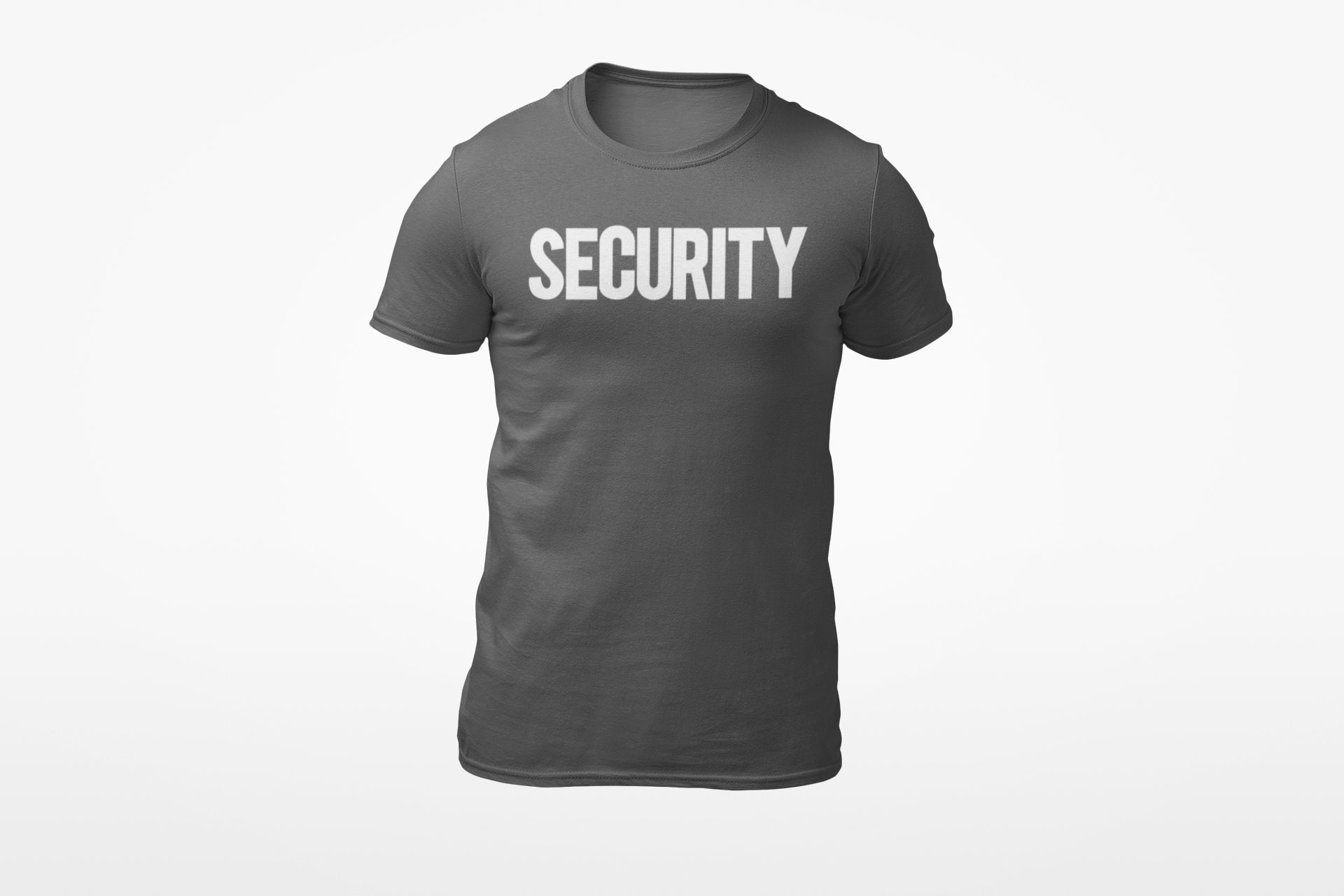 NYC FACTORY Men's Security Tshirt Front Back Print Tee Etsy