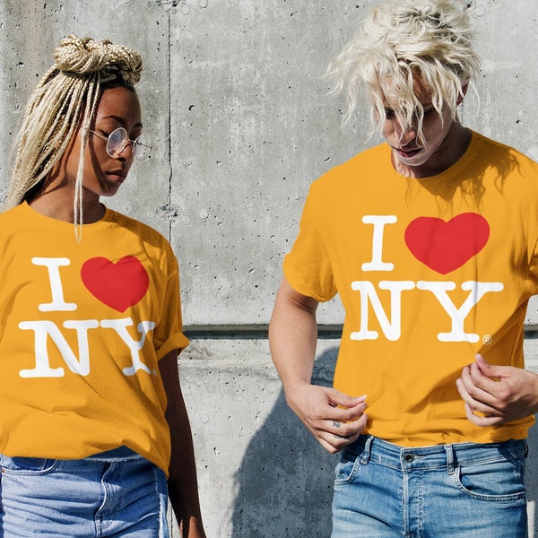 Men's I Love NY Officially Licensed Adult Unisex Tees (White)