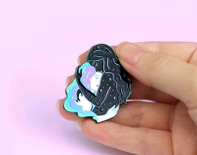 Rainbow Hard Enamel Pin My Universe is You Gay Enamel Pins Etsy