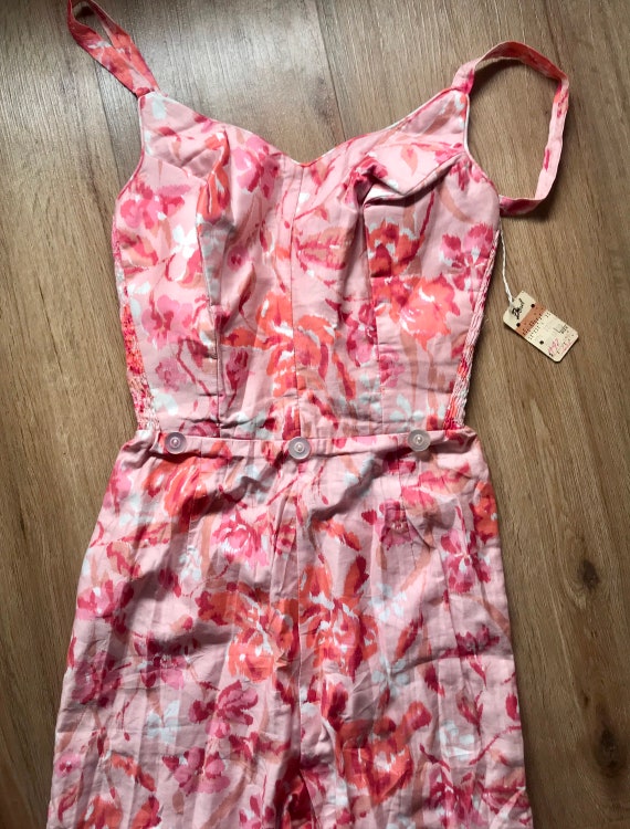 Vintage Deadstock 1950s Summer Jumpsuit with skirt