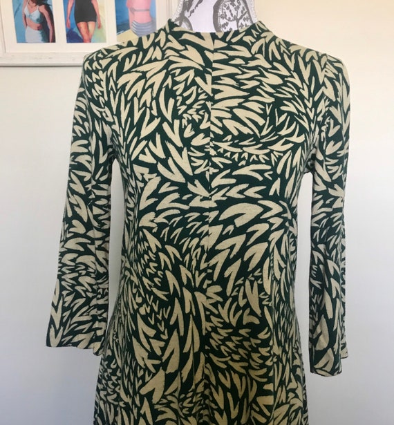 Rare 1970s DVF acrylic autumn dress