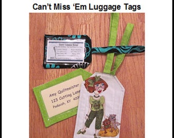 Luggage Tag pattern, cute + easy.