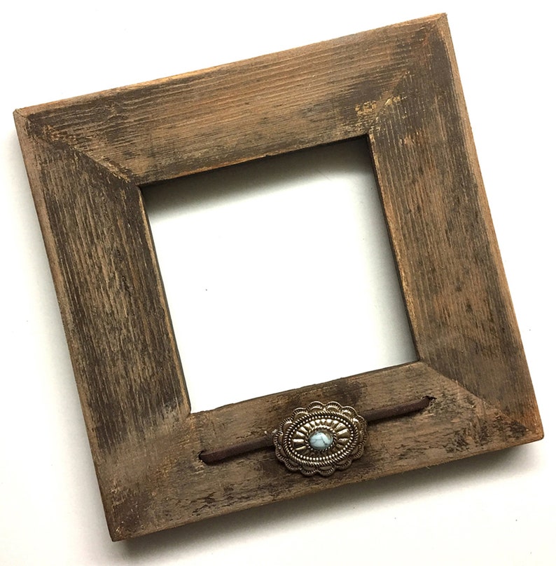 Southwestern 4x4 Wood Picture Frame Rustic 4x4 Picture Frame Etsy