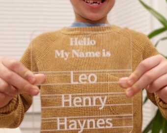 Name Tracing Board | Dry Erase Learning Board | Reusable Personalized Washable Board | Preschool Learning | Education Supplies