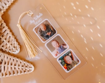 Personalized Photo bookmark, Customized Bookmark, Bookmark, Calligraphy Bookmark, Bookmark Custom, Bookclub Bookmarks, Gift for Reader