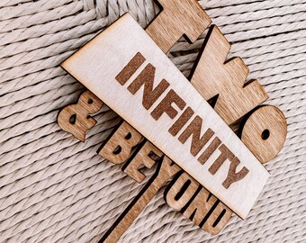 Adorno para tarta inspirado en Toy Story / Fiesta de Toy Story / Cumpleaños de Toy Story / Pastel de Toy Story / Two Infinity and Beyond / Two Infinity & Beyond