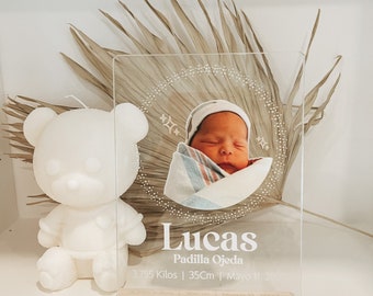 Newborn Gift | Newborn Photo | Baby stats