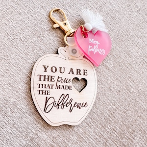Apple Teacher Keychain