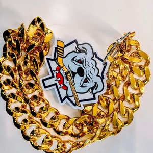Custom uv printed Oversized Sports Chains / Gold oversized chain / Player of the game reward/ Custom Swag Bling image 8