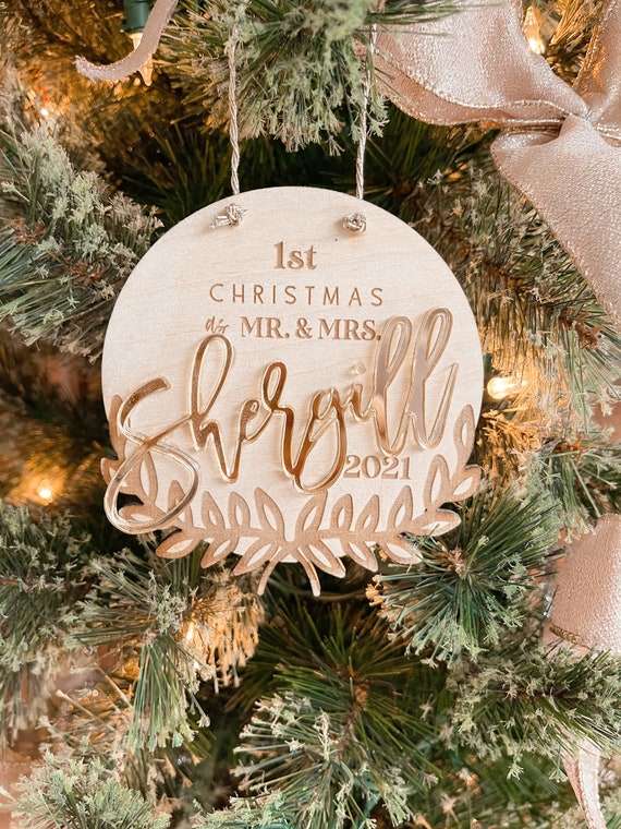 Mr & 2024 mrs ornament
