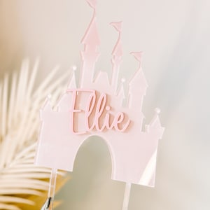 Castle Cake Topper,  Cake Topper, Birthday, Wedding, Engagement, Disney Themed Party, Princess Party
