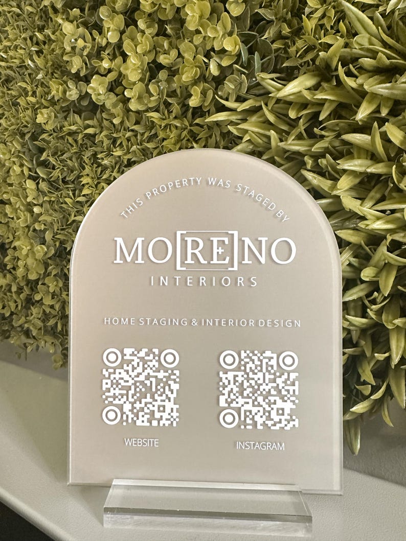 Multi QR Code Business Social Media Sign | Instagram , Facebook , Home ...
