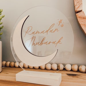 Ramadan Kareem sign | Eid Mubarak | Islamic Gifts | Acrylic Signs | Gift | Ramadan Mubarak sign