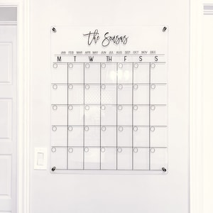 Acrylic Calendar