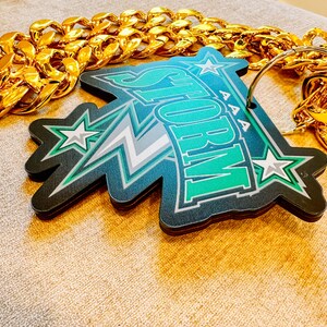 Custom uv printed Oversized Sports Chains / Gold oversized chain / Player of the game reward/ Custom Swag Bling image 6