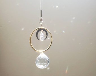 Mobile Suncatcher | Brass and Fancy Jasper