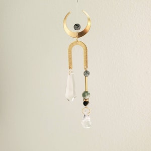 Suncatcher Mobile | Moon and Tree Agate