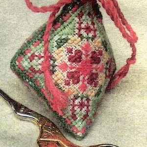 Cherry Pie Pin Keep Cross Stitch Kit: 2" Square by Jane Greenoff