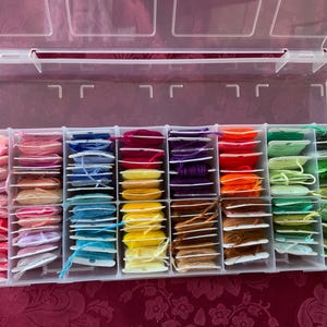 Embroidery threads bundle choice of 2.  Large selection of embroidery threads on cards in box or a loose bundle over 200 gms in weight.