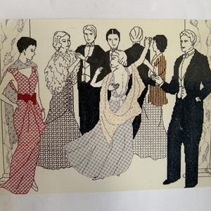 Blackwork Embroidery Kit: “The Flirty 30’s” Design 15.5” x 19”