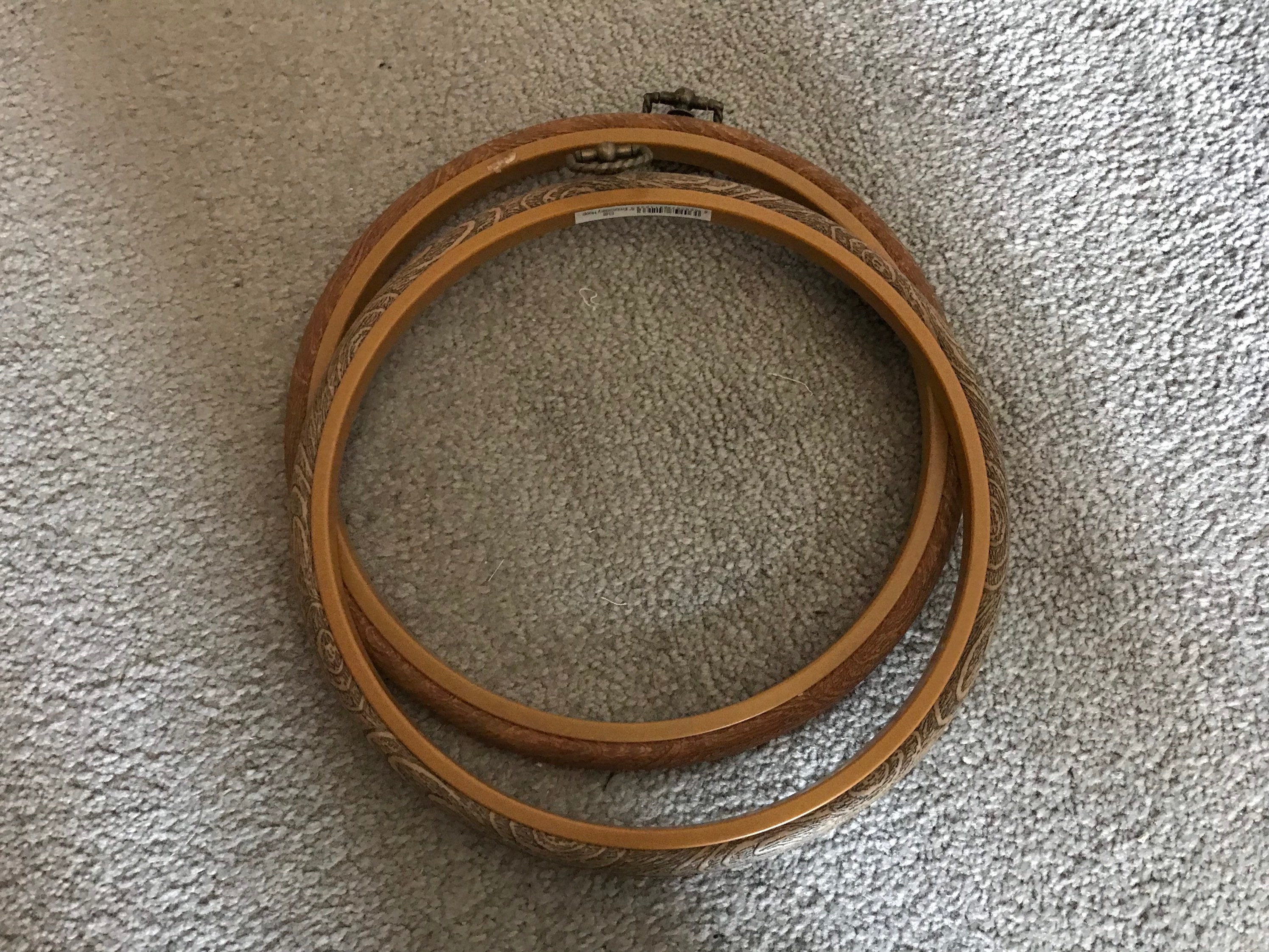 8-inch Plastic Embroidery Hoop With Raised Inner Ring for Tight Fabric  Retention by Frank A Edmunds 