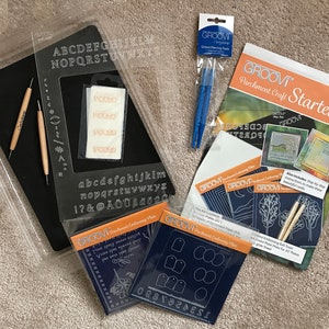 Parchment craft bundle (Groovi) by Claritystamp. The perfect starter kit of items to get introduced into this world of parchment craft.