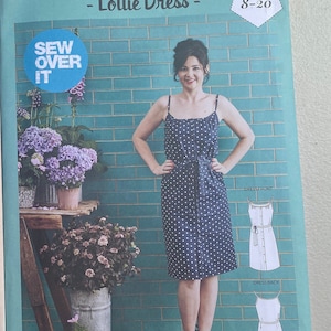 Sewing pattern for a simple dress. Preowned but unused.