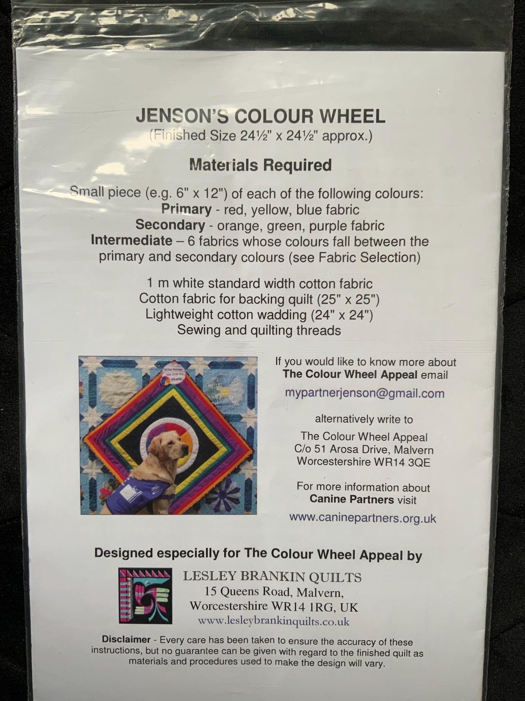 Color Wheel Quilt Pattern: Appliqued and Pieced Wall Hanging (24.5 ...