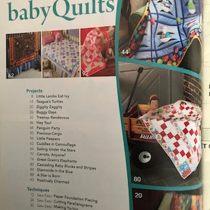 Quilting magazine. Baby quilts is brimming with ideas! The charts, templates and instructions to make delightful quilts are all included