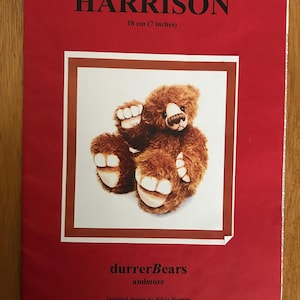 Miniature Teddy Bear Pattern 'Harrison' (7" Tall)