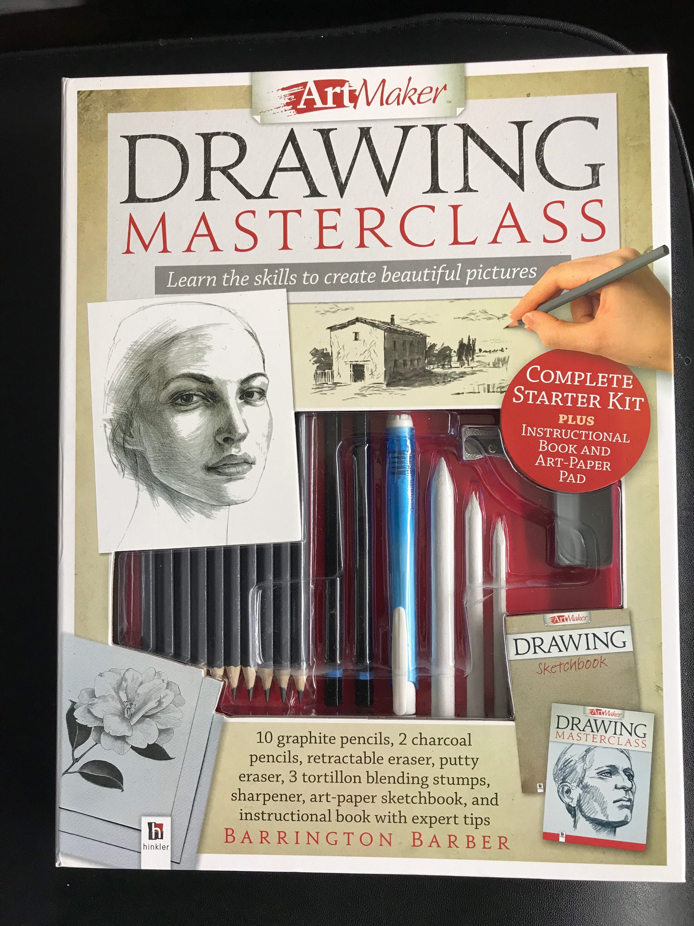 Art Maker Masterclass Collection: Drawing - Art Kits - Art + Craft - Adults  - Hinkler