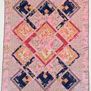 Quilt kit! “Paradise Lane” by Free Spirit. 11 colourful pieces of fabric are included (5 metres) 125 cms x 160 cms.