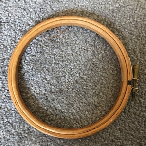 Wooden embroidery hoop 5”, 6”, 7”, 8”