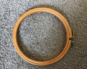 Wooden embroidery hoop 5”, 6”, 7”, 8”