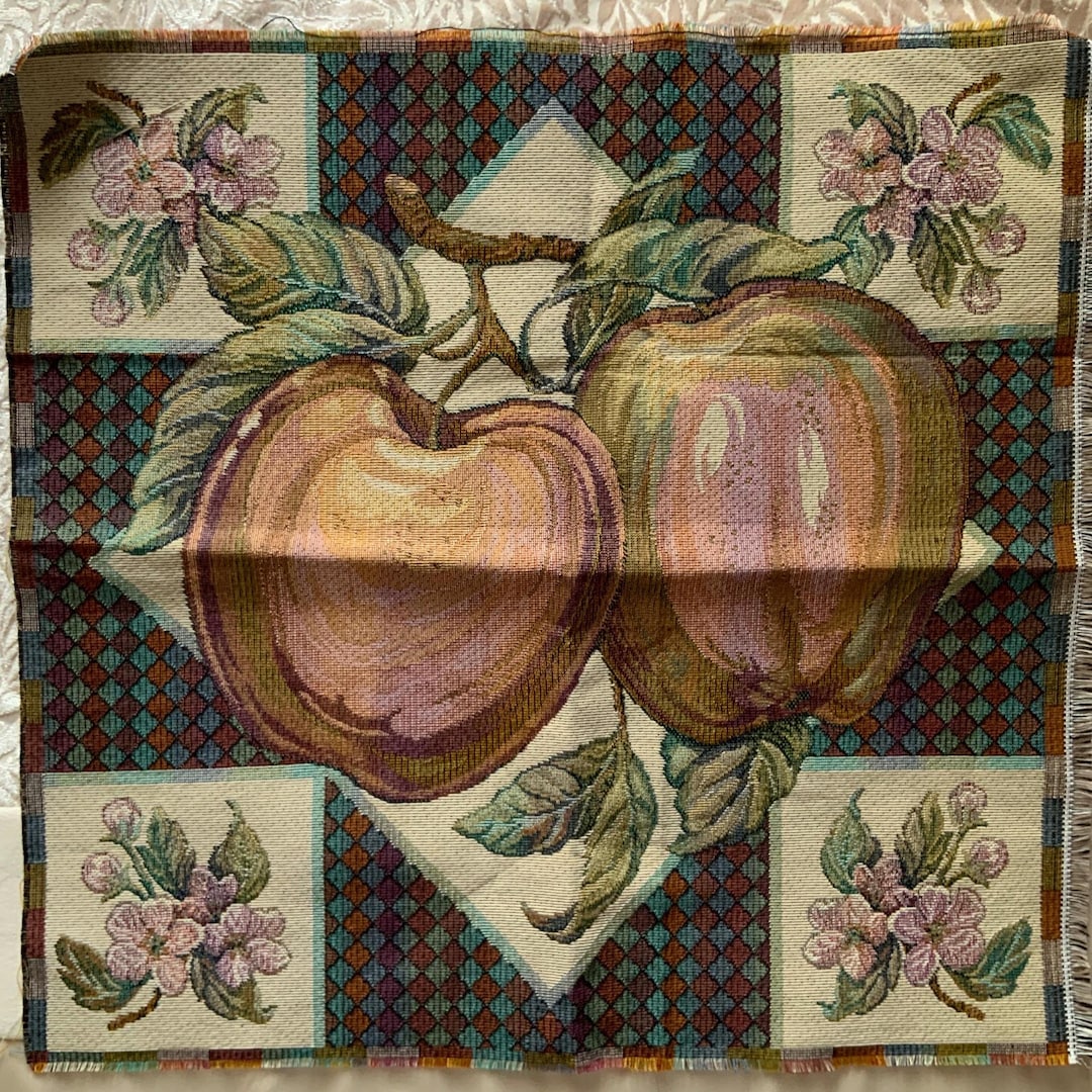Craftlon Patterns Vintage Craftlon Crewel Work Cushion Kit - Apples Design, Australian ...