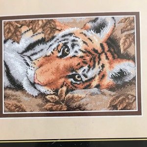 Regal Tiger by Linda Rossin for Dimensions, Inc. Counted